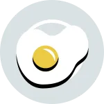 Plate Egg SVG Icon